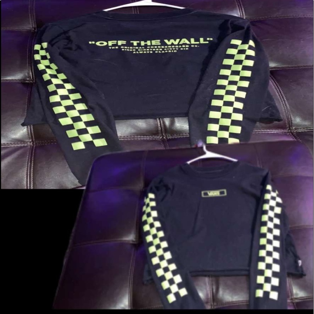 Black and green vans long sleeve